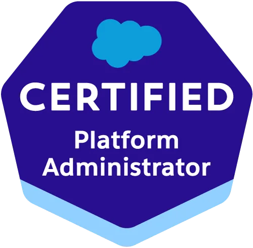 Salesforce Certified Platform Administrator badge